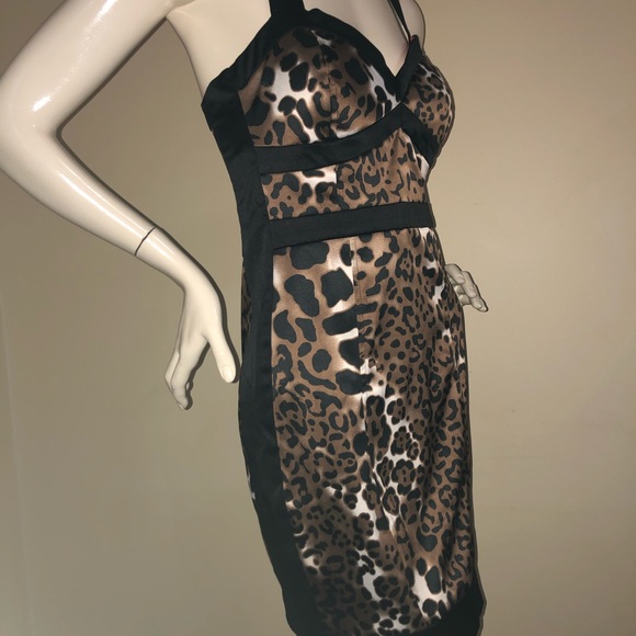 Y2K Jane Norman Satin Leopard Print Dress, - Picture 12 of 15